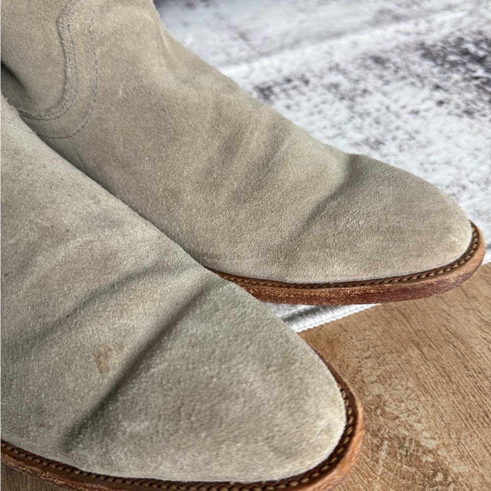 Tecovas Lucy Women's Grey Suede Ankle Boots 9.5 - Picture 8 of 11